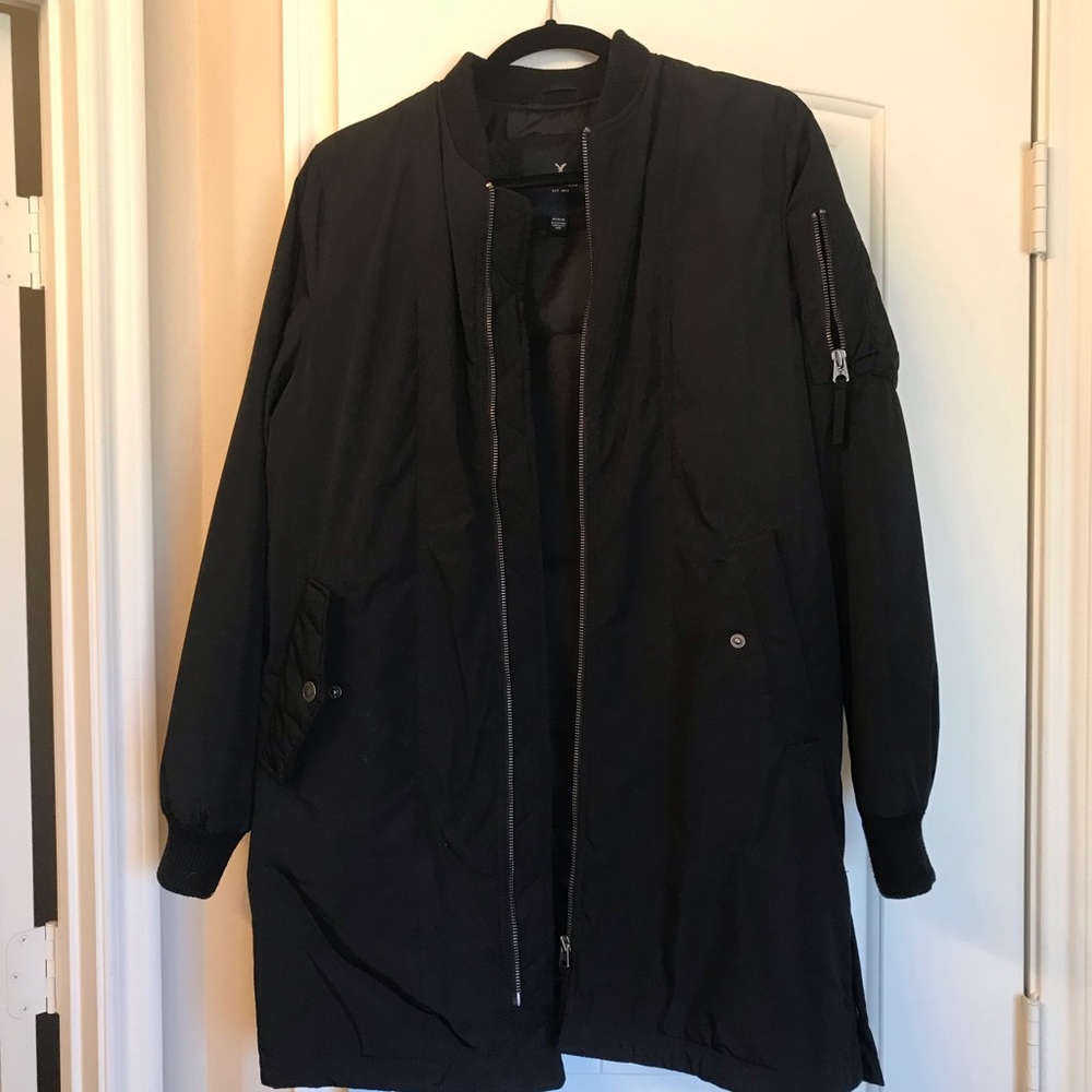 American Eagle long puffer jacket